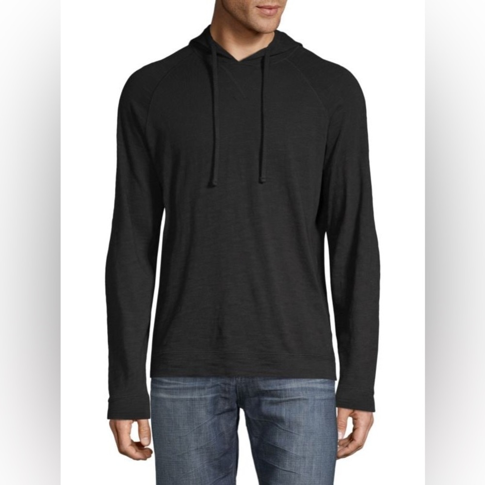 Vince black cotton hoodie size large